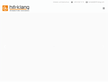 Tablet Screenshot of hifi-klang.com
